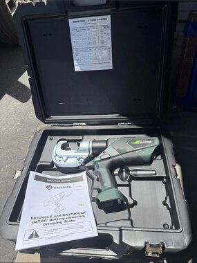 The Greenlee 12-Ton Crimper (model EK1240LX11) is brand new in box